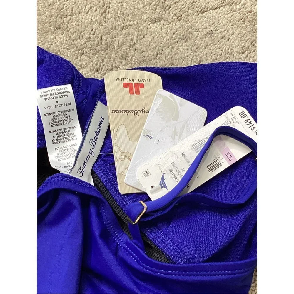 New. Tommy Bahama Cross Front One Piece Swimsuit. Regularly $149. Size 6